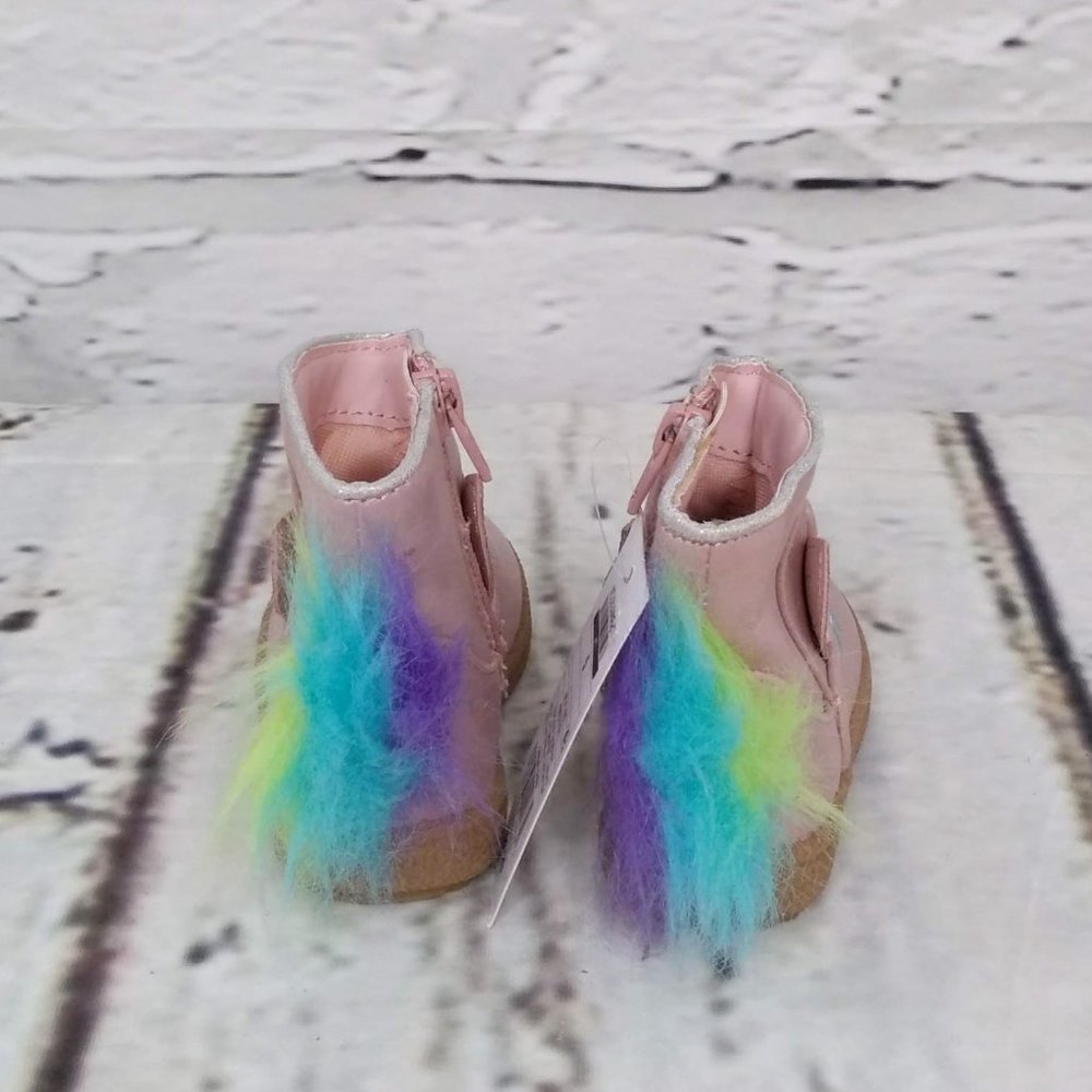 Cat & Jack Toddler 3-D Unicorn Short Boots - Picture 4 of 8